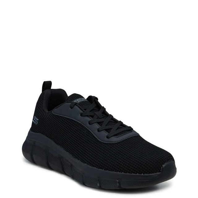 Skechers Men s Bobs Sport B Flex Cool Edge Sneaker in Black Size 9.5 Vegan Medium Width