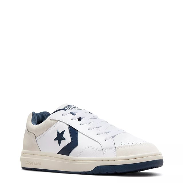 Mens Pro Blaze Court Worn Sneaker White Navy Vaporous Gray