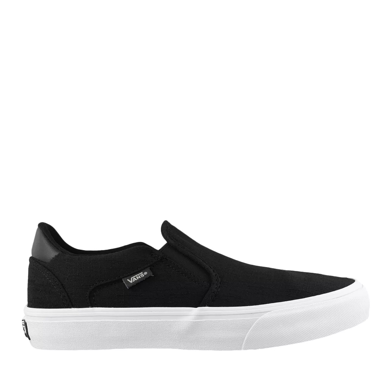 men's asher deluxe leather slip on low top sneaker