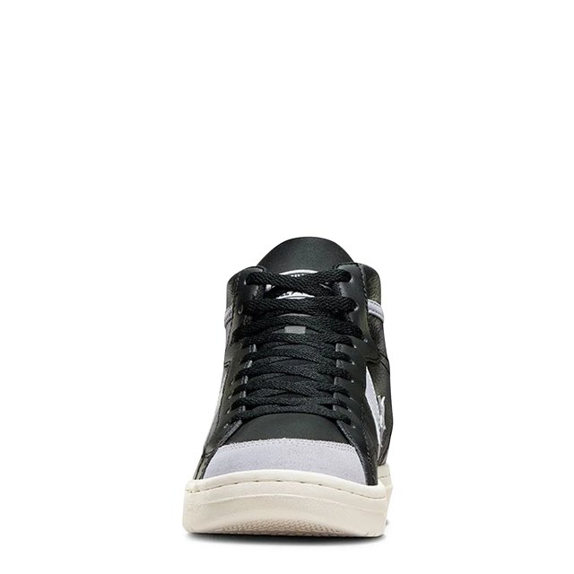 Black mid top sneakers top