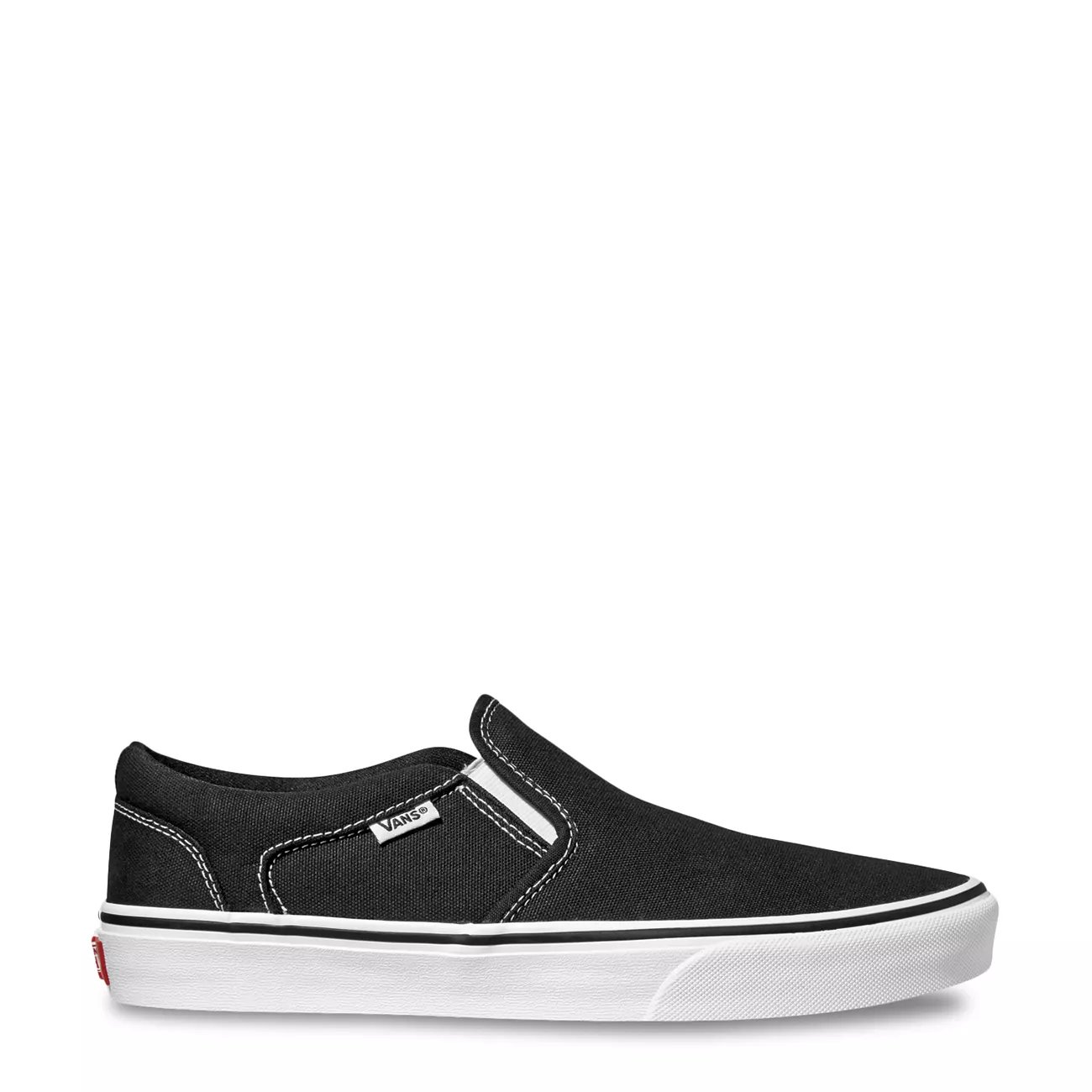 Black asher shop slip on vans