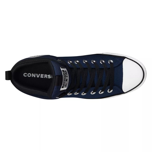 Converse street mid hotsell blue