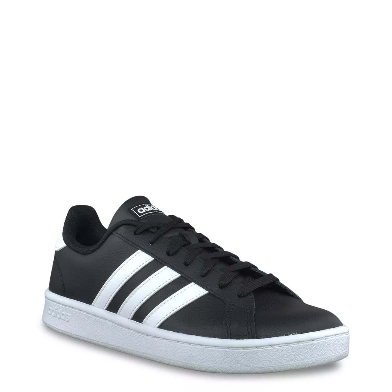adidas grand court black suede