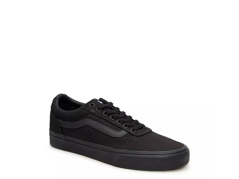 Black vans canvas best sale