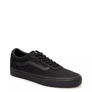 Mens all black vans old skool online