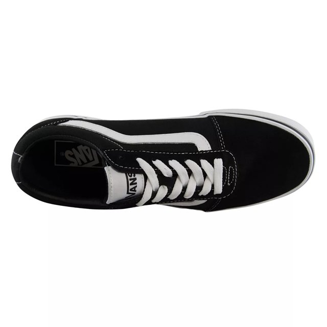 Vans Ward Suede Canvas Shoes Black White