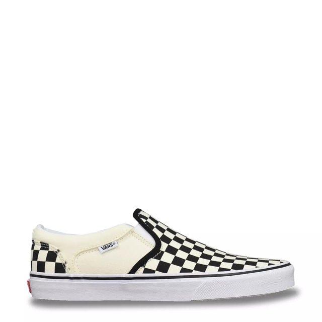 Vans asher men's checkered skate shoes online
