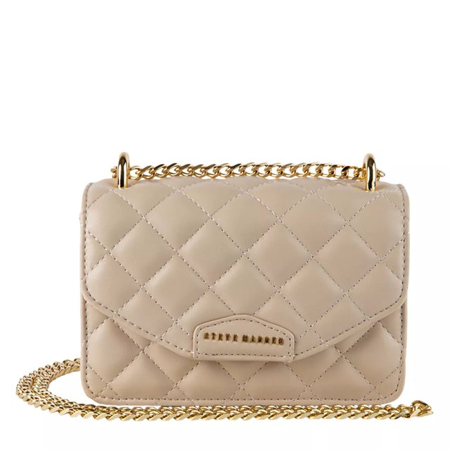 Steve Madden Women s Bsaige Quilted Crossbody Bag in Cream Size Not Applicable