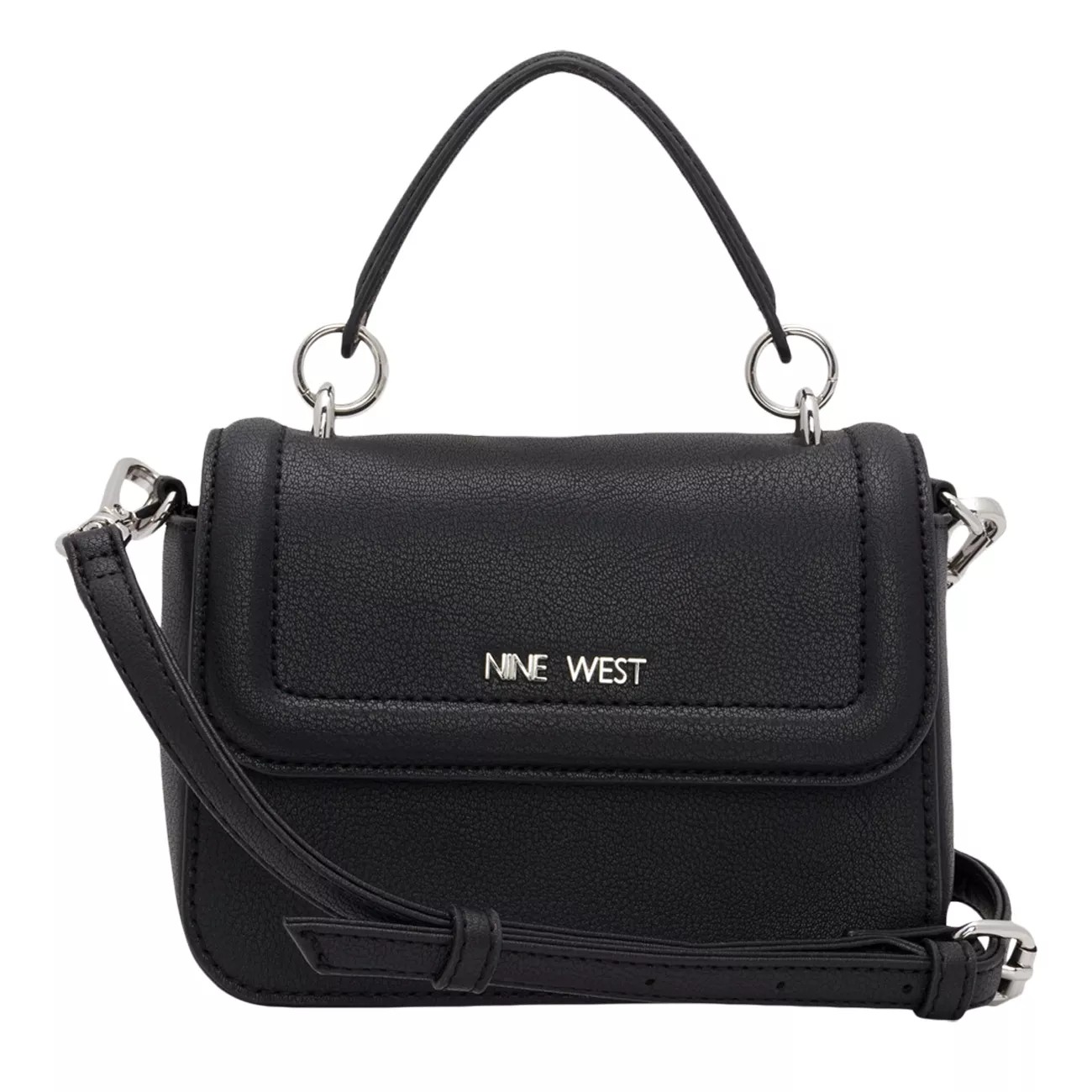 Nine West Antionetta Top-Handle Crossbody Handbags Black : One Size