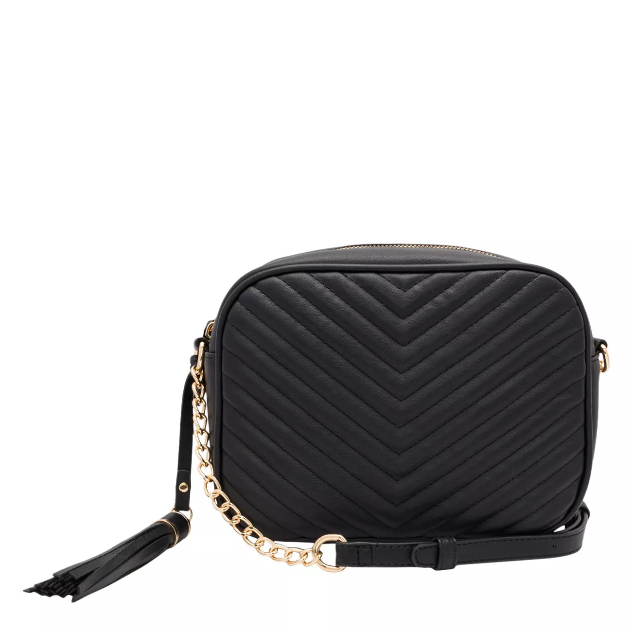 Chevron Quilted Crossbody