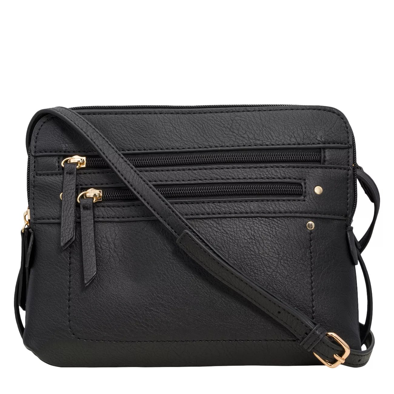 Front Zip Crossbody Bag