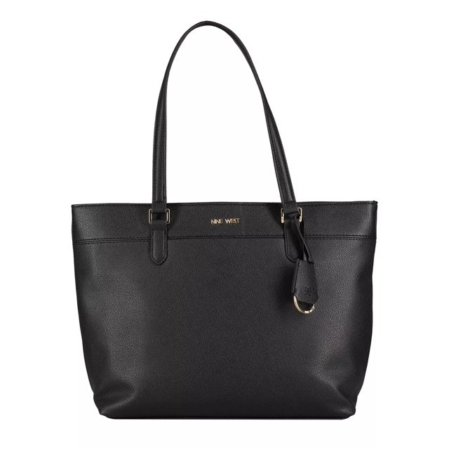 Nine west black tote bag online