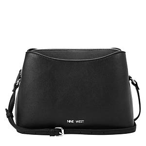  YALUXE Real Leather Shoulder Bag Medium Size Handbag Purse  Multi Zip Pockets Crossbody Bags for Women Black : Clothing, Shoes & Jewelry