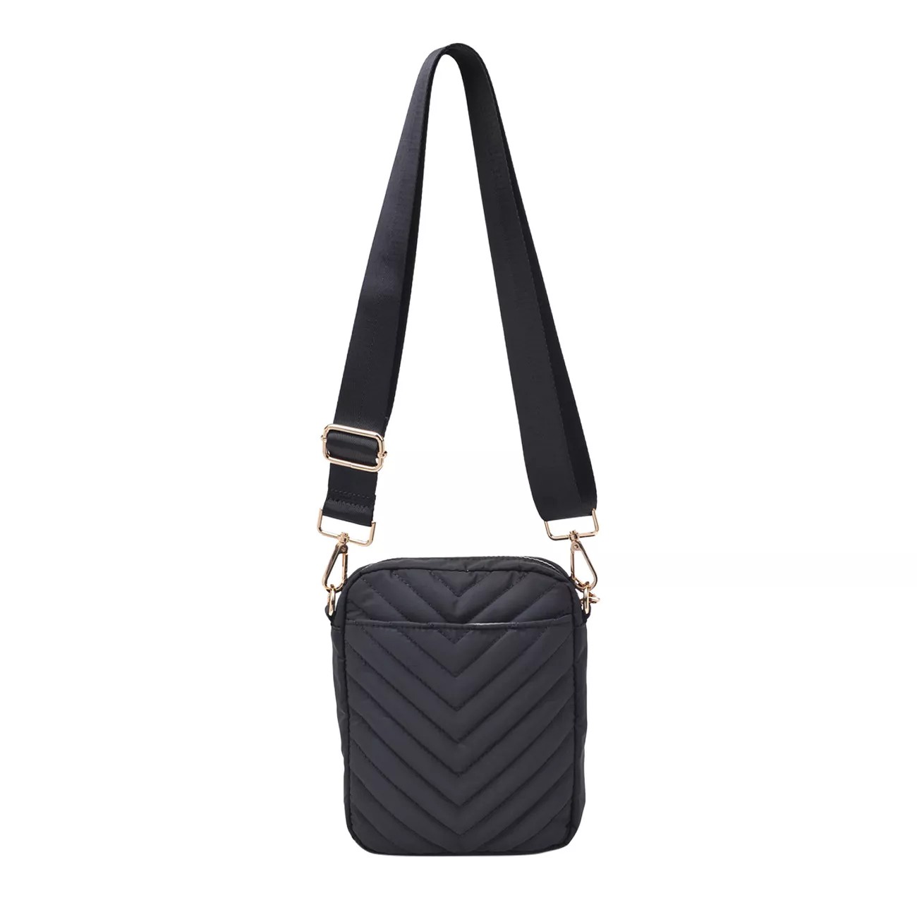 Quilted Nylon Crossbody Bag