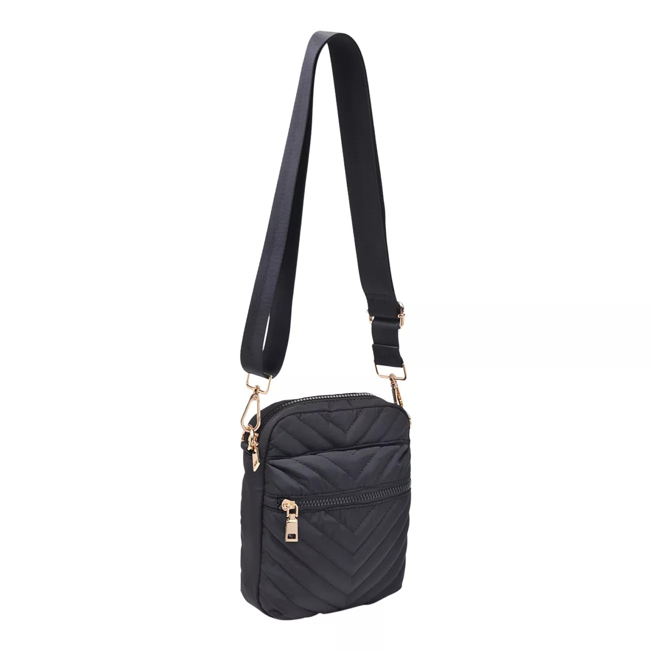 Quilted Nylon Crossbody Bag