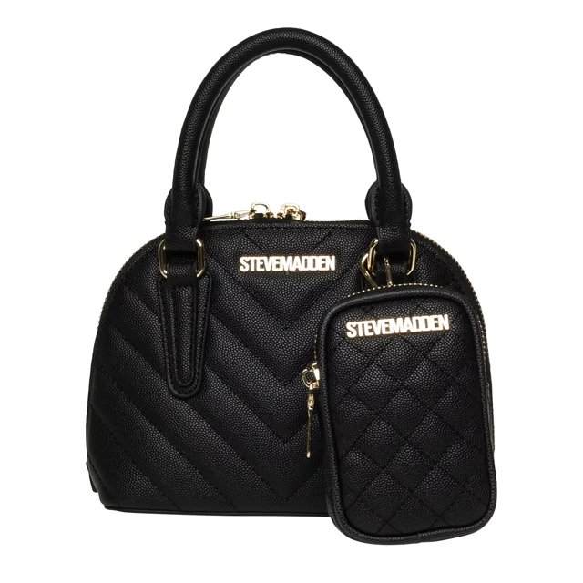 Steve madden black satchel clearance