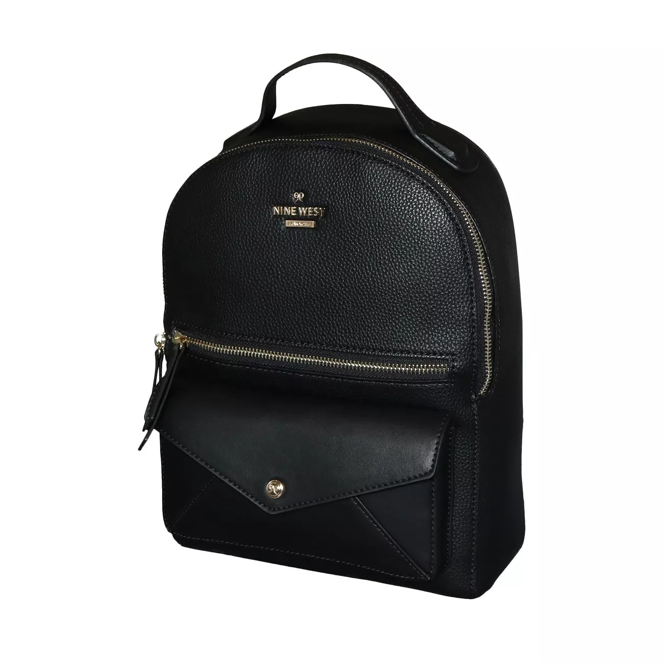 nine west black backpack