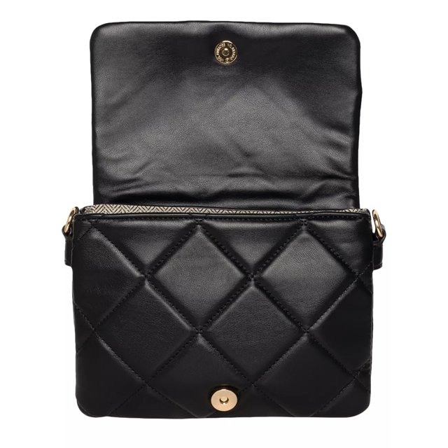 Small quilted leather smartphone crossbody bag clearance