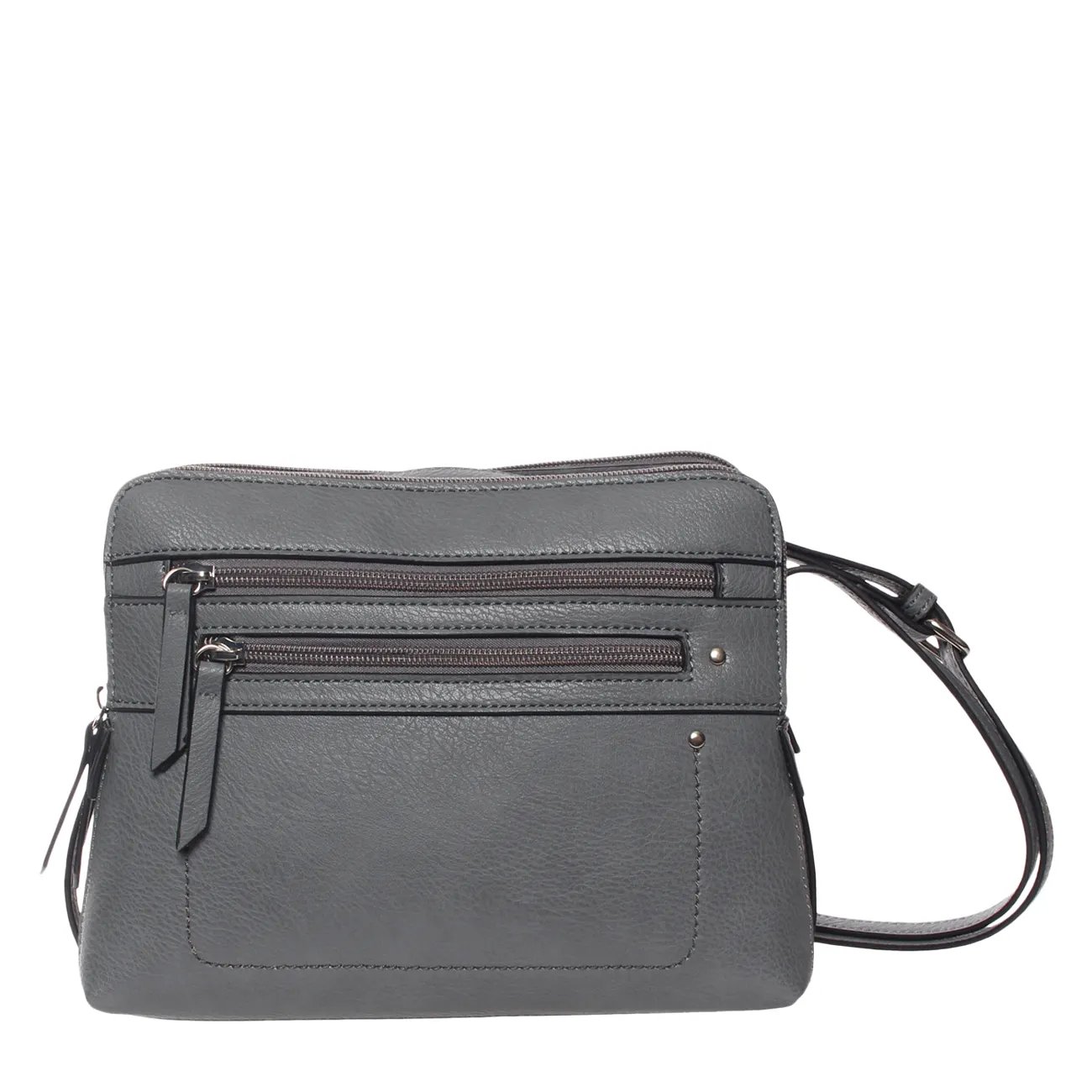 Front Zip Crossbody Bag