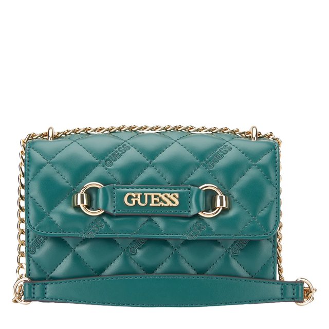 Guess Women s Fiddlewood Mini Crossbody Bag in New Emerald Size Not Applicable
