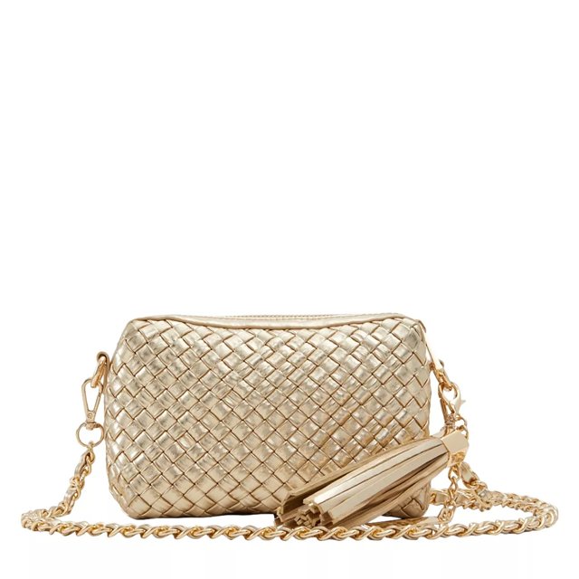 Aldo Women s Braidax Crossbody Bag in Gold Size Not Applicable