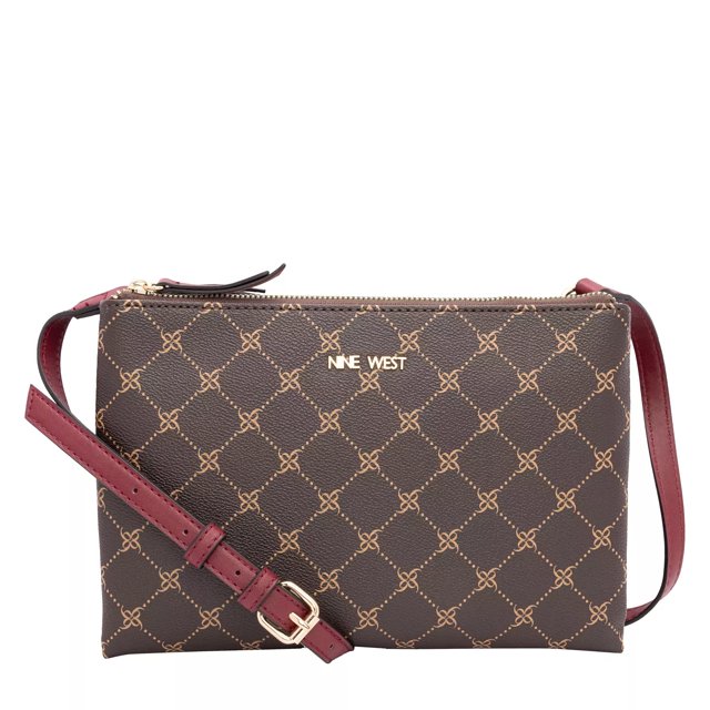 Nine West Lianna Double Zip Crossbody The Shoe Company