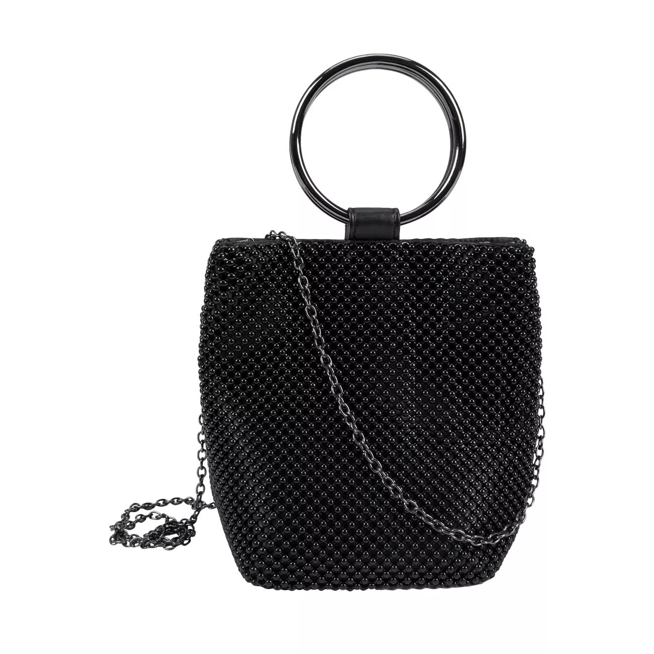 dsw black clutch