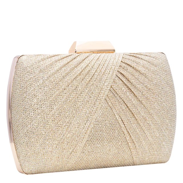 Kelly Katie Women s Princess Pleat Clutch in Rose Gold Size Not Applicable