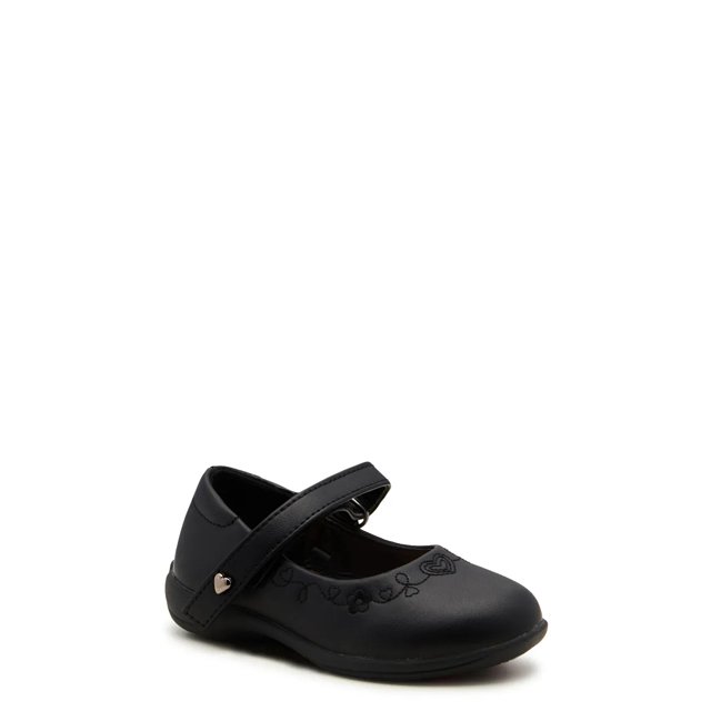 Kelly Katie Toddler Girls Emma Mary Jane Ballet Flat in Black Size 10 Medium