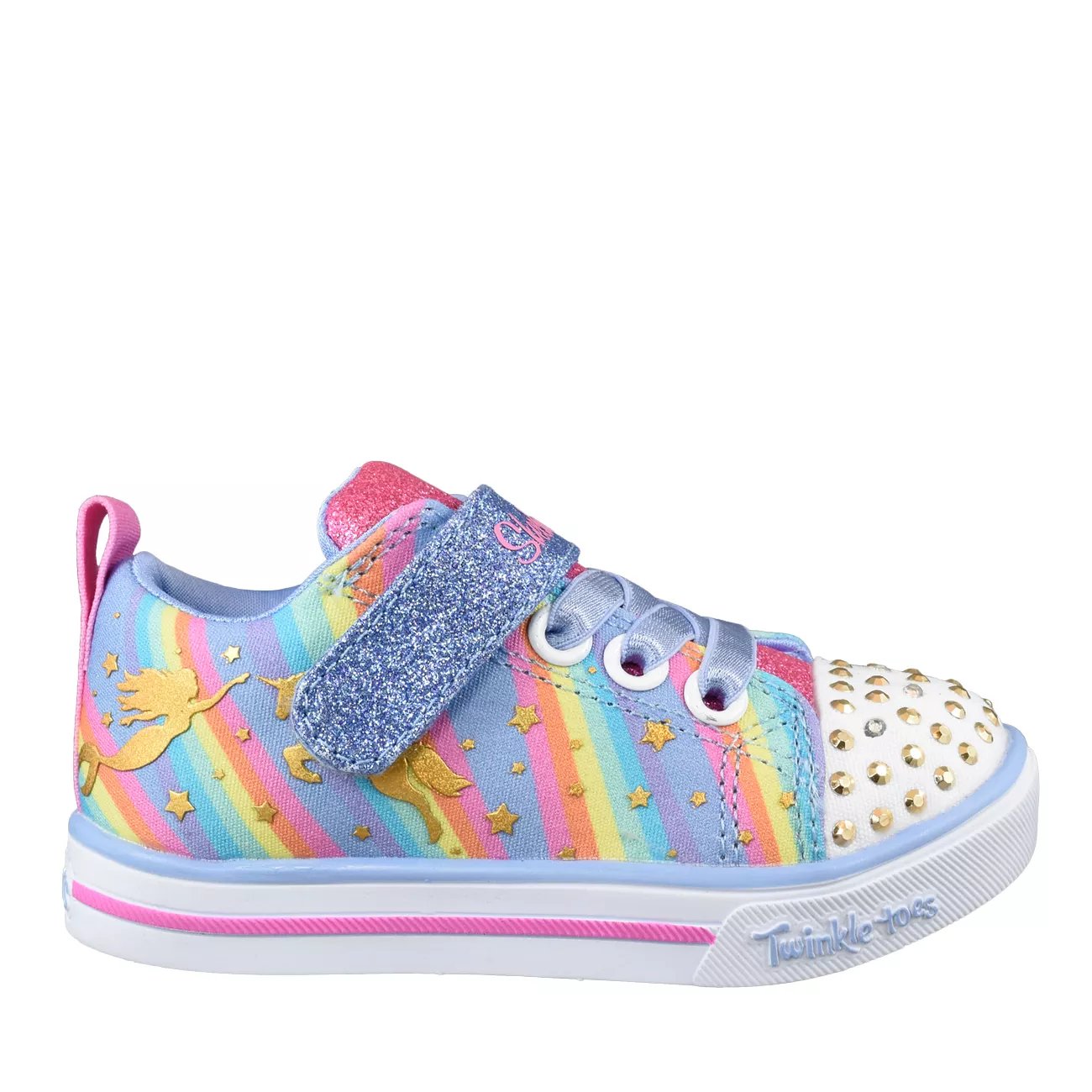 Skechers Toddler Girl's Sparkle Lite Magical Rainbow Sneaker Shoe