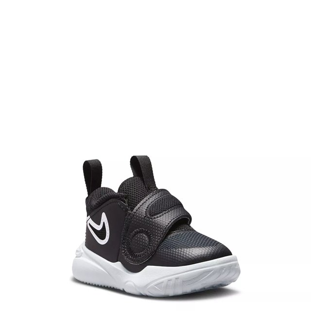 Nike Boys Team Hustle D 11 Boys Toddler Basketball Shoes Black White Black Size 07.0
