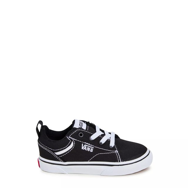 Vans Toddler Boys Seldan Skateboarding Sneaker in Black White Size 6 Medium