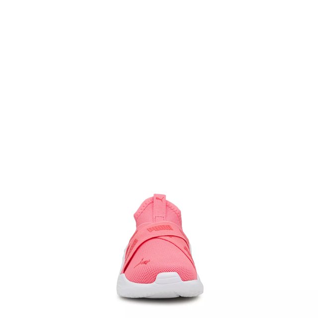 Puma Toddler Girls Wired Run Running Shoe in Passionfruit Active Red White Size 7 Medium