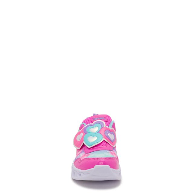 Skechers heart hot sale lights pink