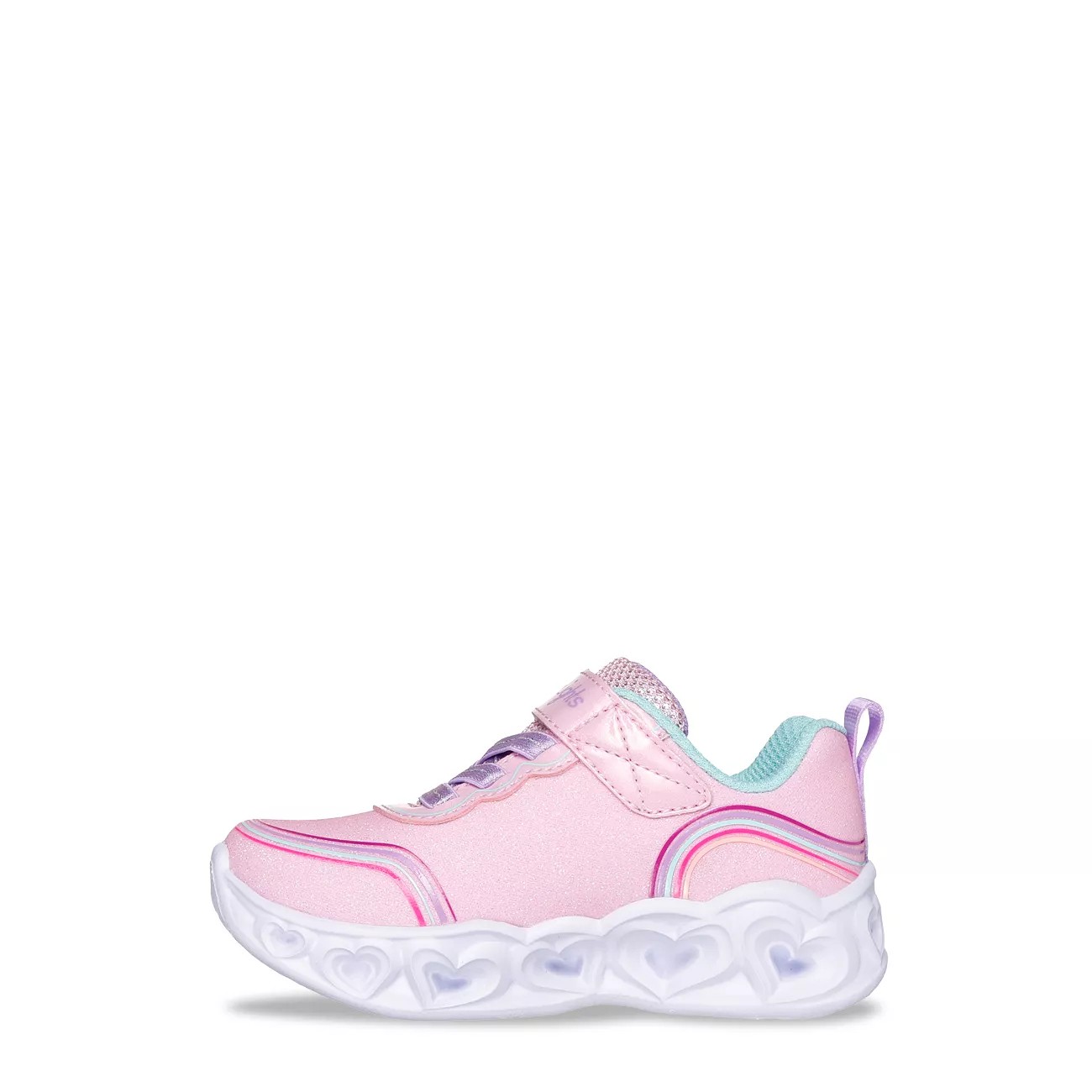 Toddler Girls' Heart Lights – Retro Hearts Running Shoe