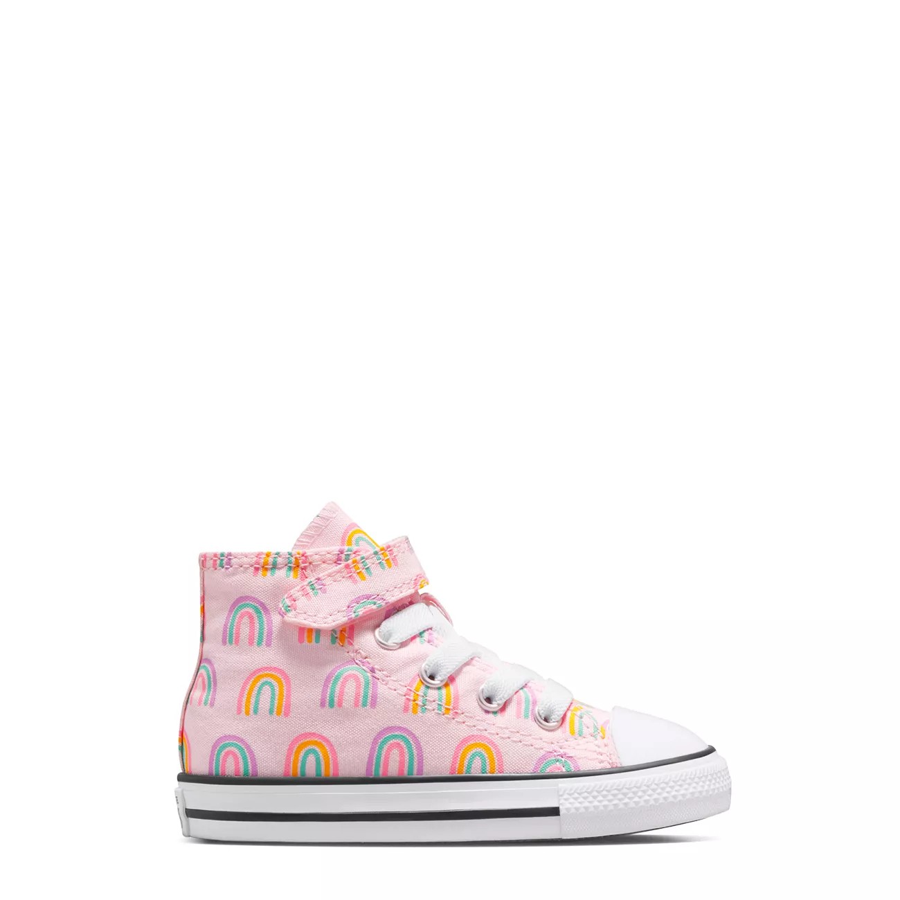 Converse Toddler Girls' Chuck Taylor All Star Easy-On Rainbows High Top  Sneaker
