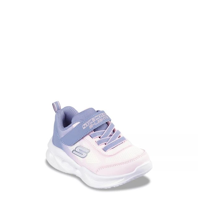 Skechers Grey Pink S Lights Sola Glow Toddler Sneaker 6