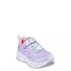 Skechers Youth Girls' Flutter Heart Lights Loves Wild Sneaker 