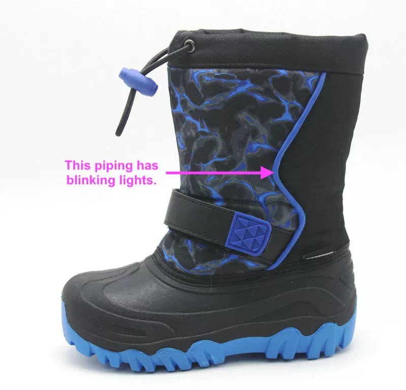 Toddler Boys' Evan Lighted Waterproof Winter Boot