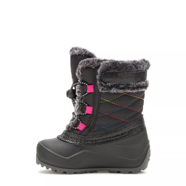 Girls black fuzzy boots outlet