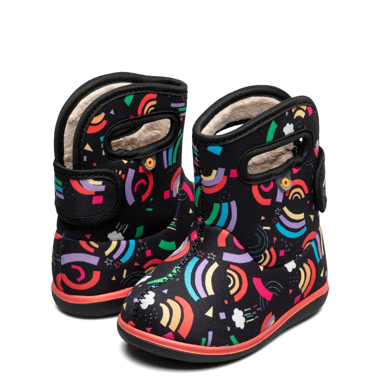 Toddler Unisex Baby Bogs II Rainbow Fun Waterproof Winter Boot