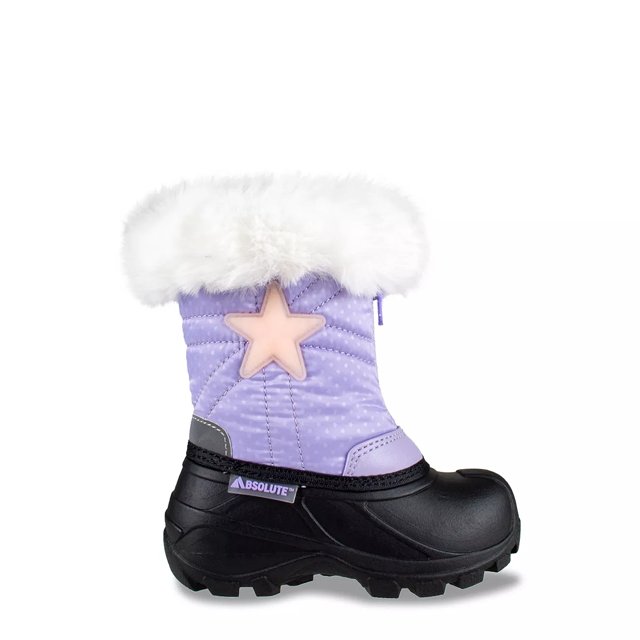 Girls purple hot sale snow boots