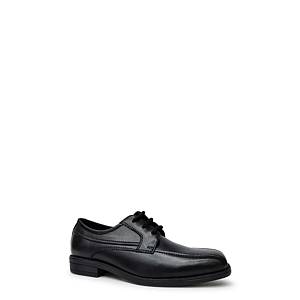 Boys Black Lace Up Matte Dress Shoes - Pink Princess