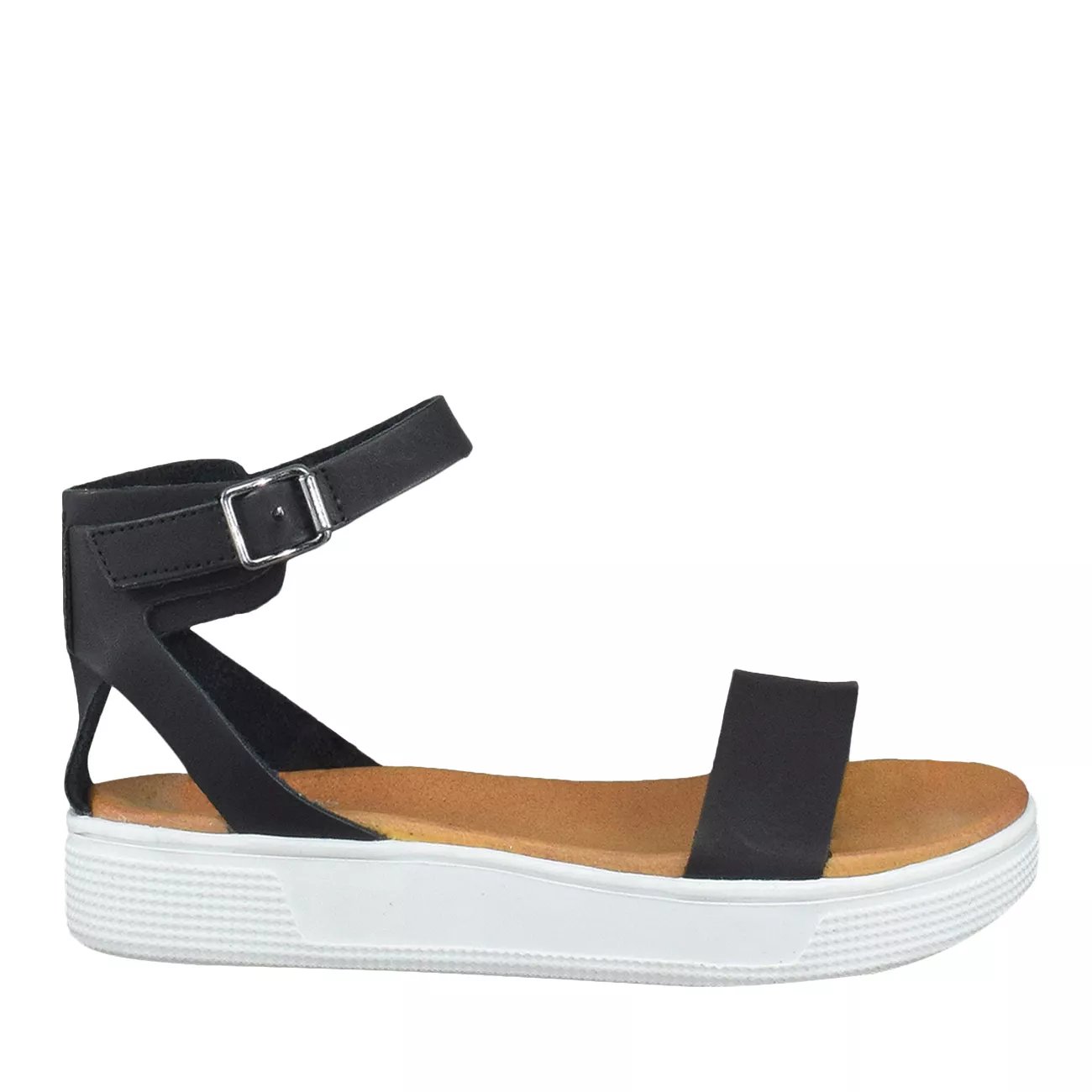 mia ellen platform sandal black