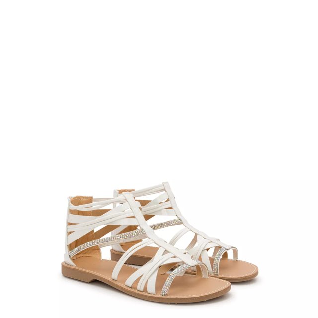 Girls white sandals store