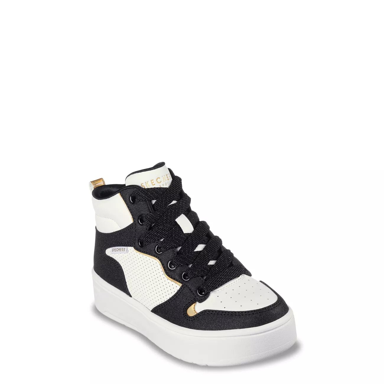 Youth Girls' Street Court High Shine Kicks High-Top Platform Sneaker