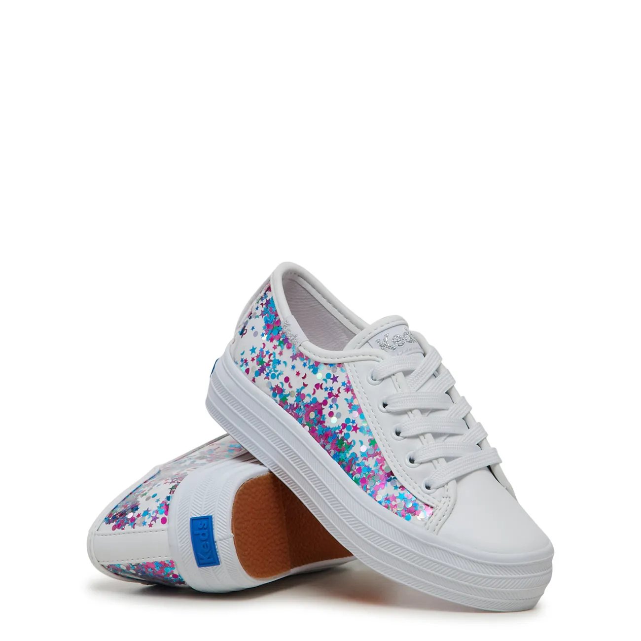 Youth Girls' Triple Up Glitter Under Glass Sneaker