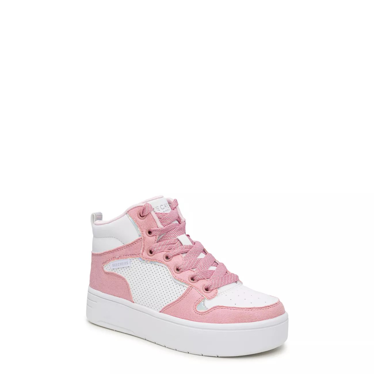 Youth Girls' Street Court High Shine Kicks High-Top Platfform Sneaker