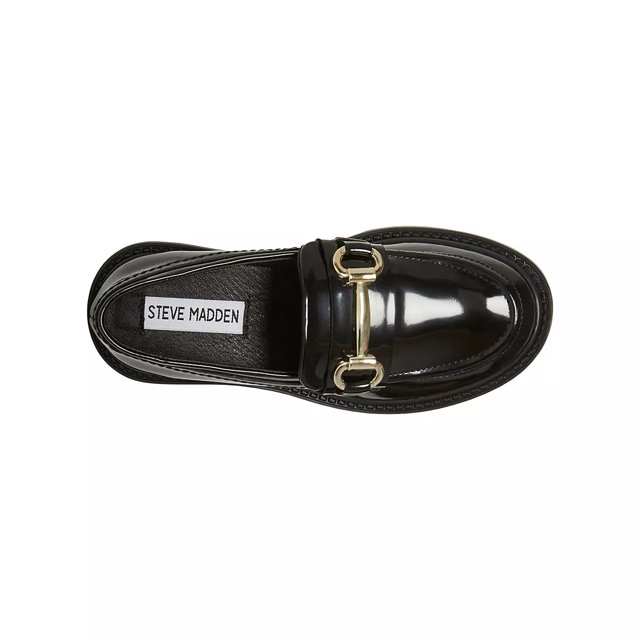 Steve Madden Girls J Lando Loafer in Black Size 13 Medium