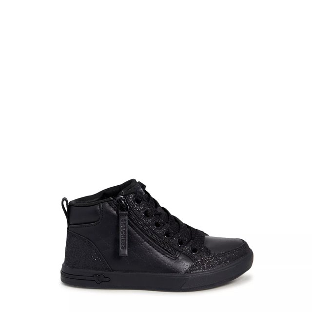 Black high top skechers discount